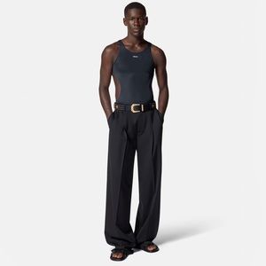 BNWOT Versace black men’s logo beach bodysuit never worn size 4